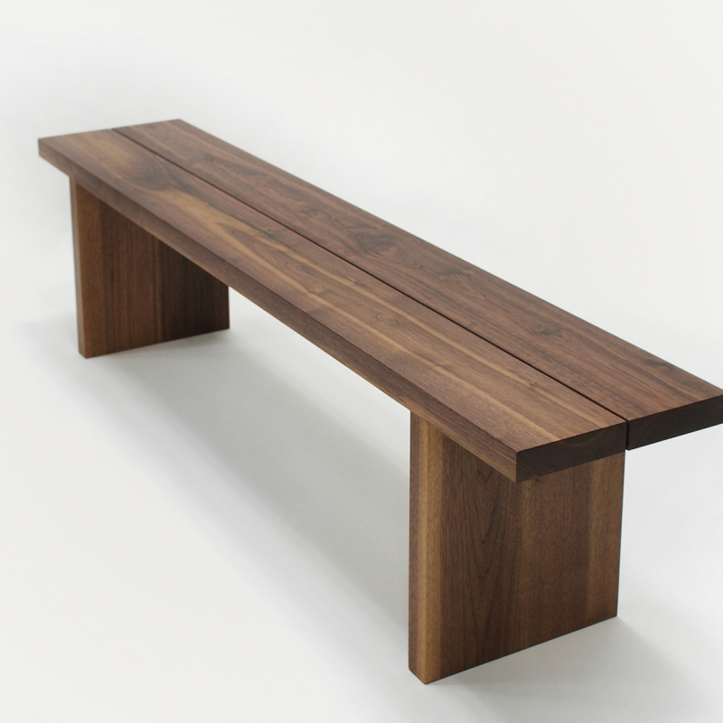 urbanworks simple walnut bench