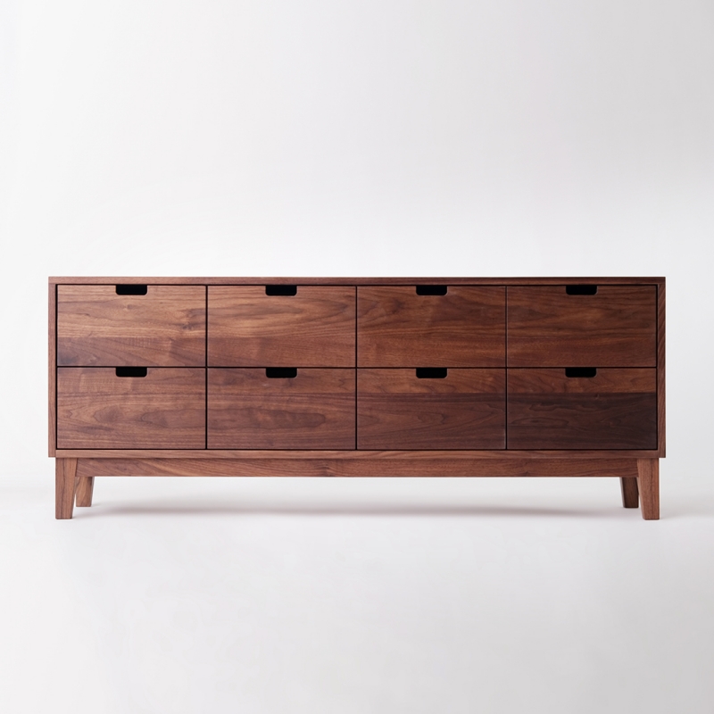 urbanworks 8 drawers walnut chest